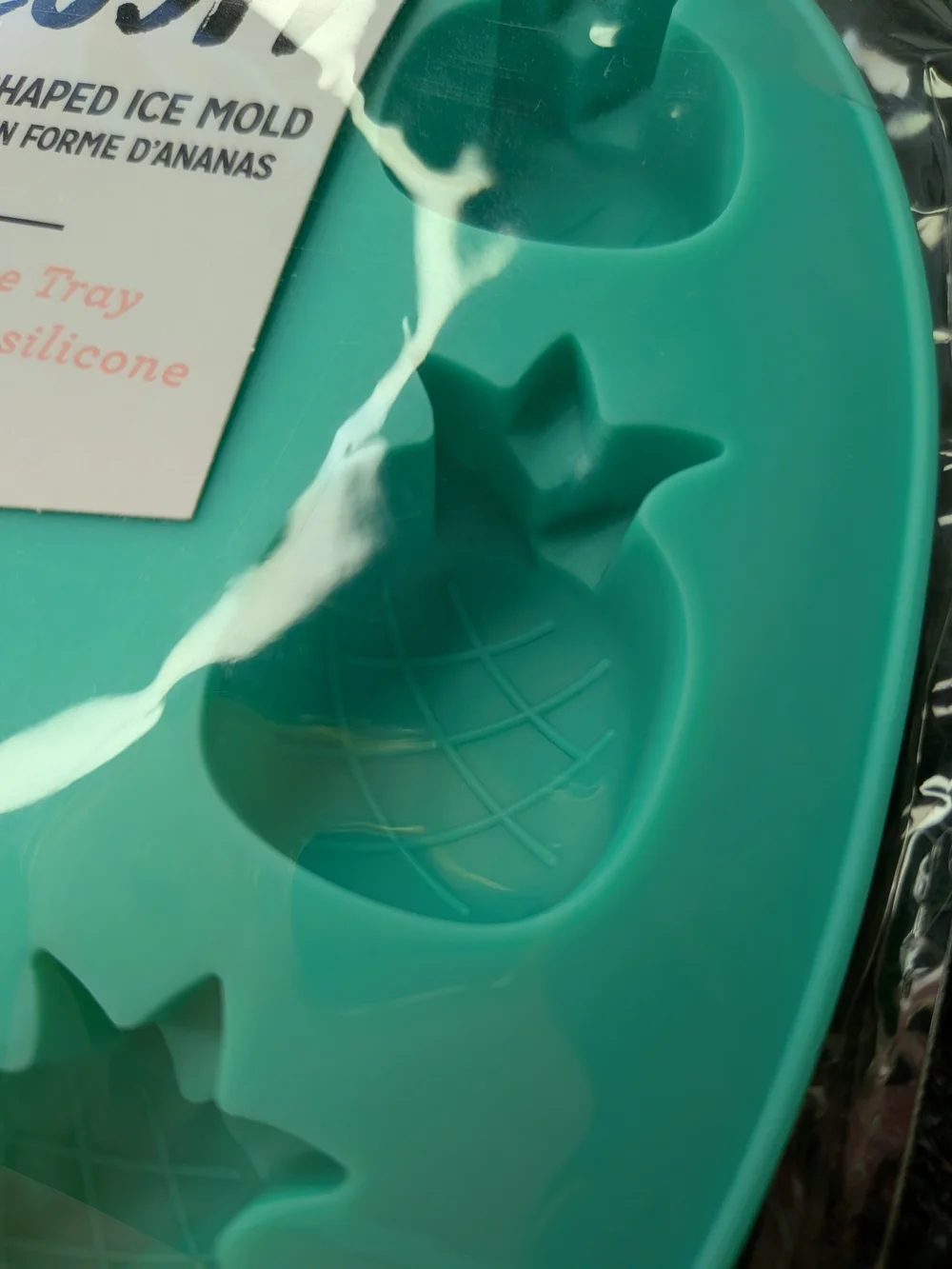 BLUSH Silicone Pineapple Ice Mold Tray SET OF 2 - Teal/Mint Green NIP